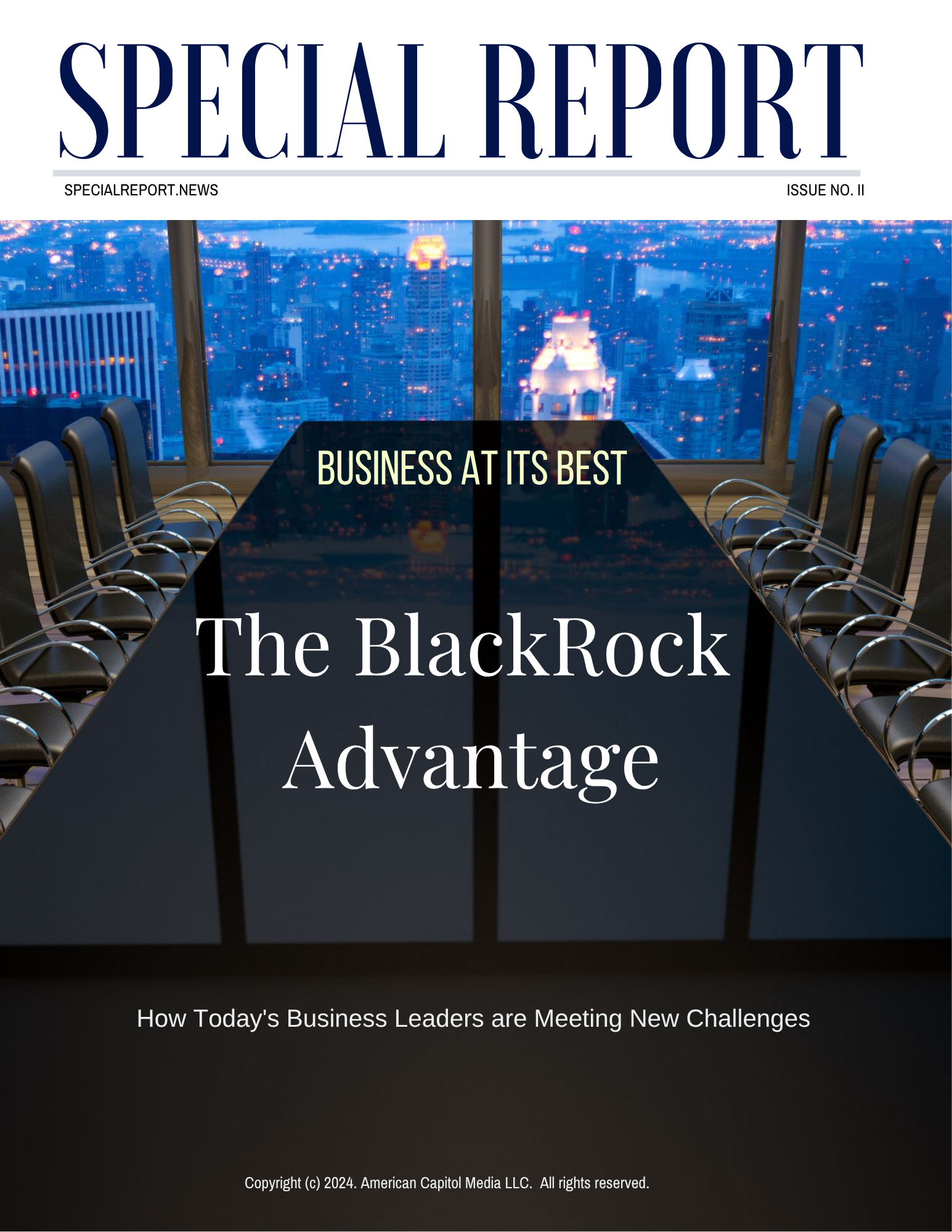 Special.Report cover — Business at Its Best